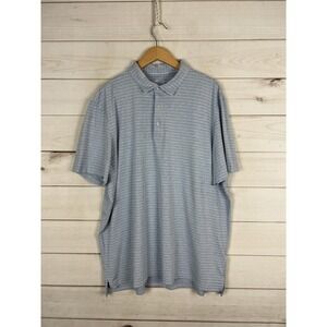Vineyard Vines Polo Shirt Mens 2XL Striped OTG Palmero Polo Cooling Stretch